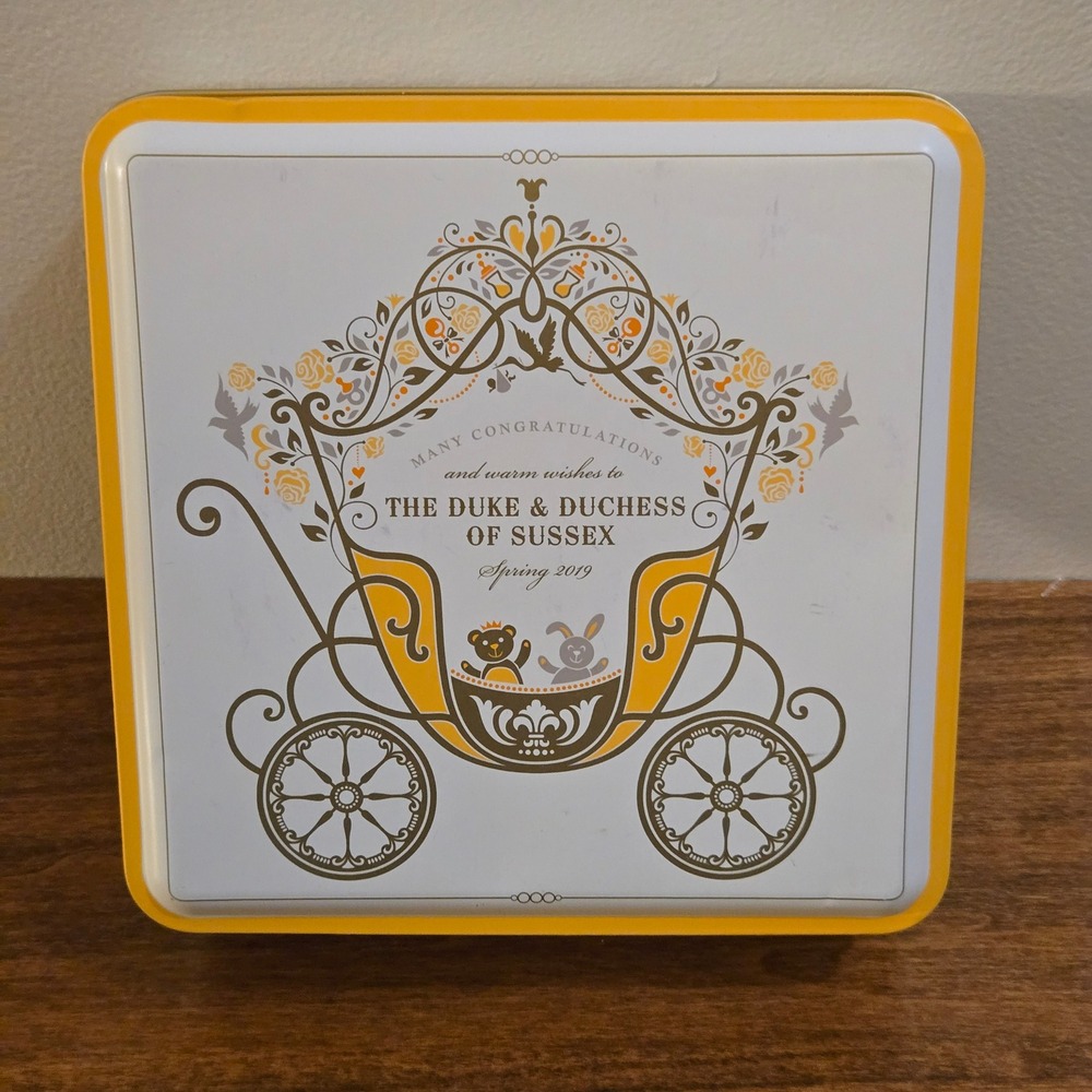 Marks and Spencer Duke and Duchess of Sussex Spring 2019 Royal Birth Empty Tin